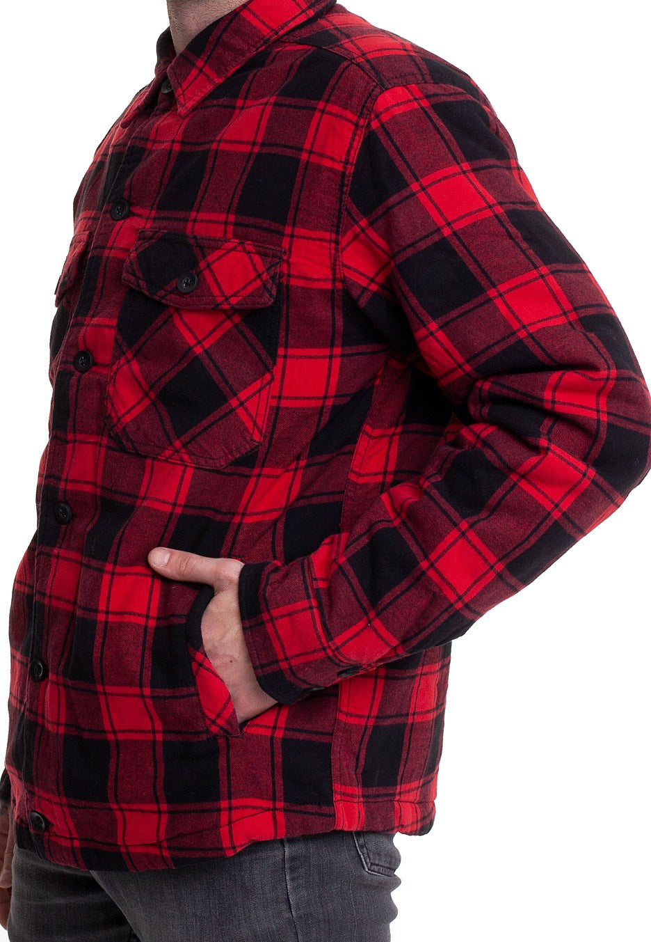 brandit-lumberjacket-red-black-veste-carreaux-m-flanelle image 6