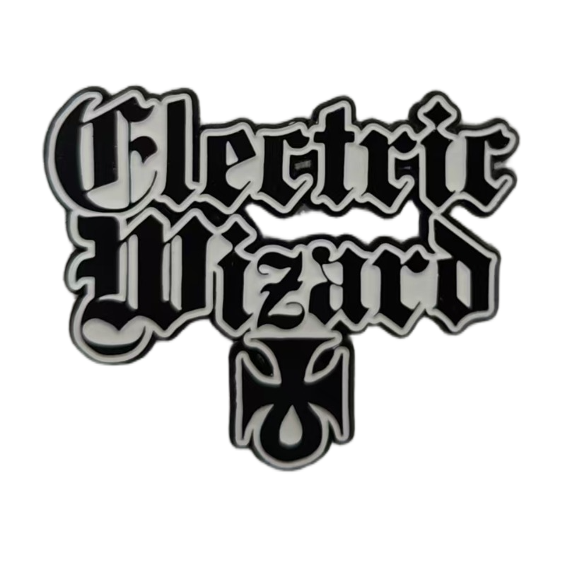 electric-wizard-logo-pin-s-mail-nickel-mat-55-mm image 4