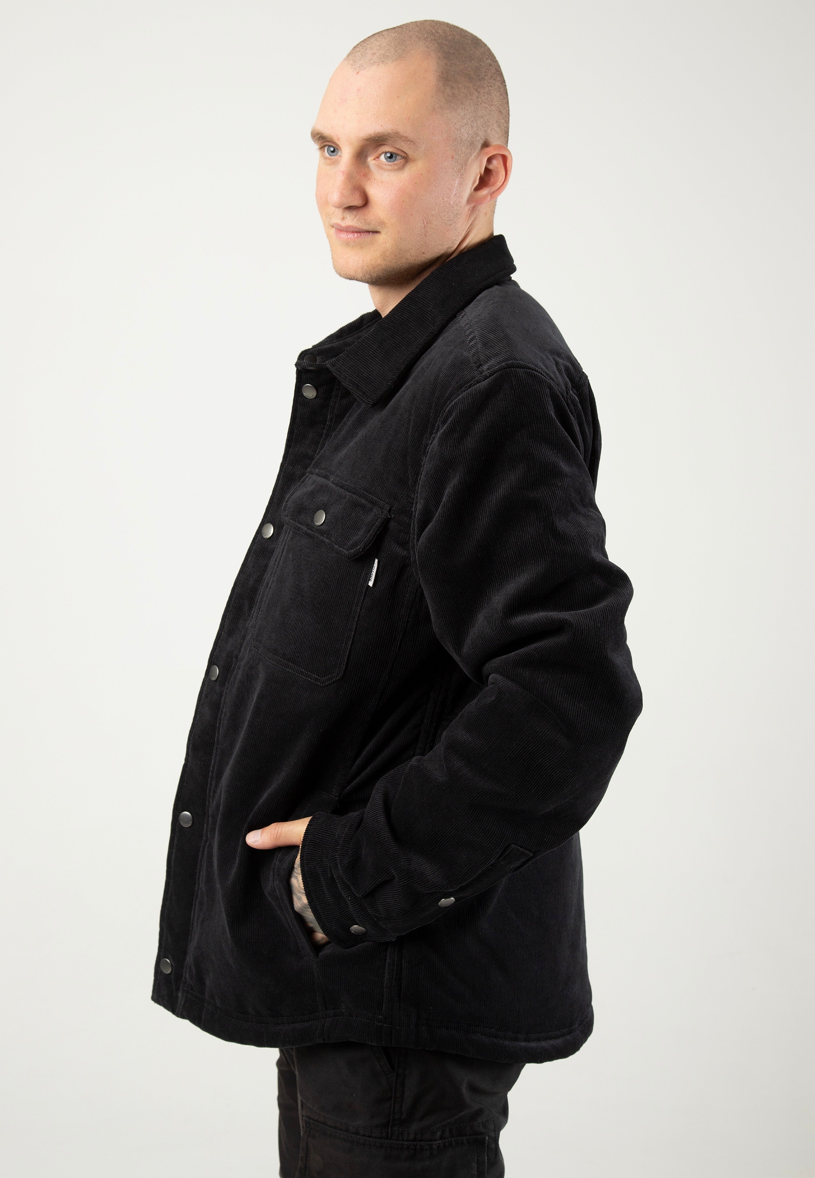 vintage-industries-steven-padded-veste-noire-homme-m image 3