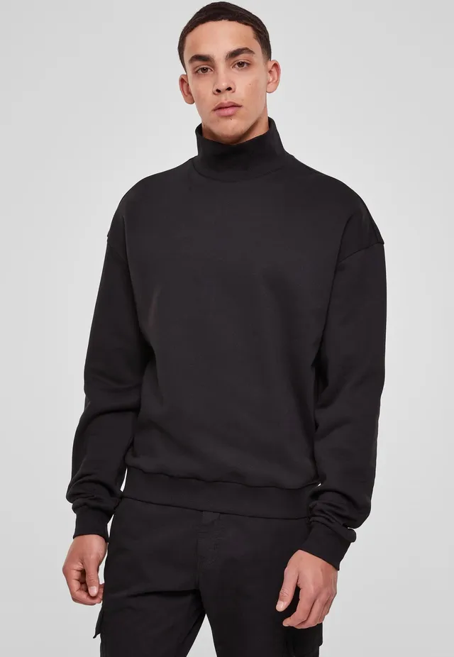urban-classics-high-rib-neck-pull-noir-homme image 1