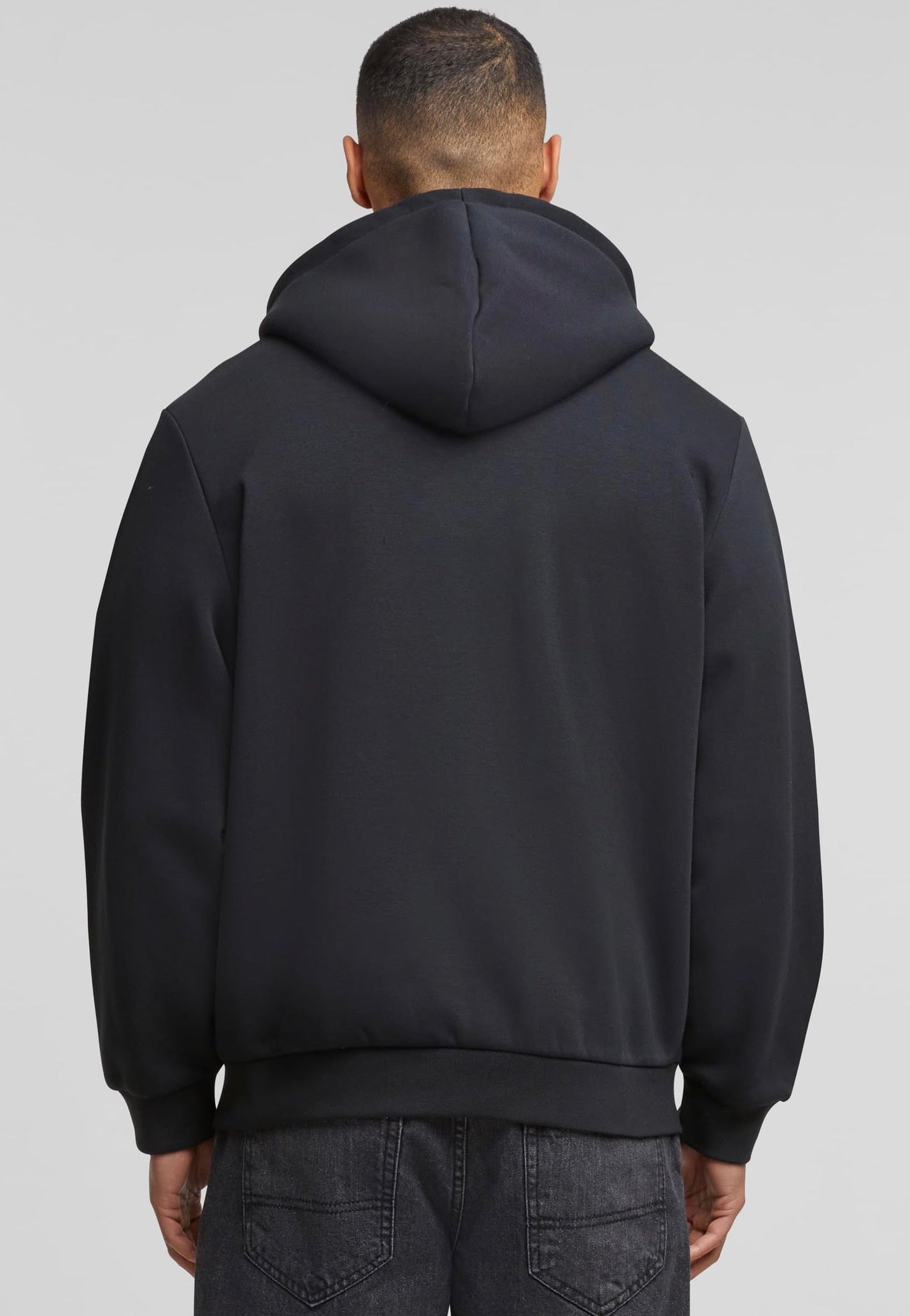 urban-classics-fluffy-fleece-black-veste-polaire-noire-homme-taille-m image 3