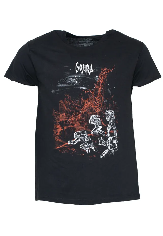 gojira-eiffel-falls-t-shirt-noir-homme-manches-courtes-taille-m image 1