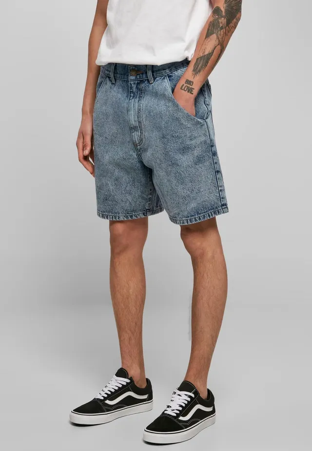 urban-classics-organic-denim-bermuda-short-homme-bleu-w32 image 1