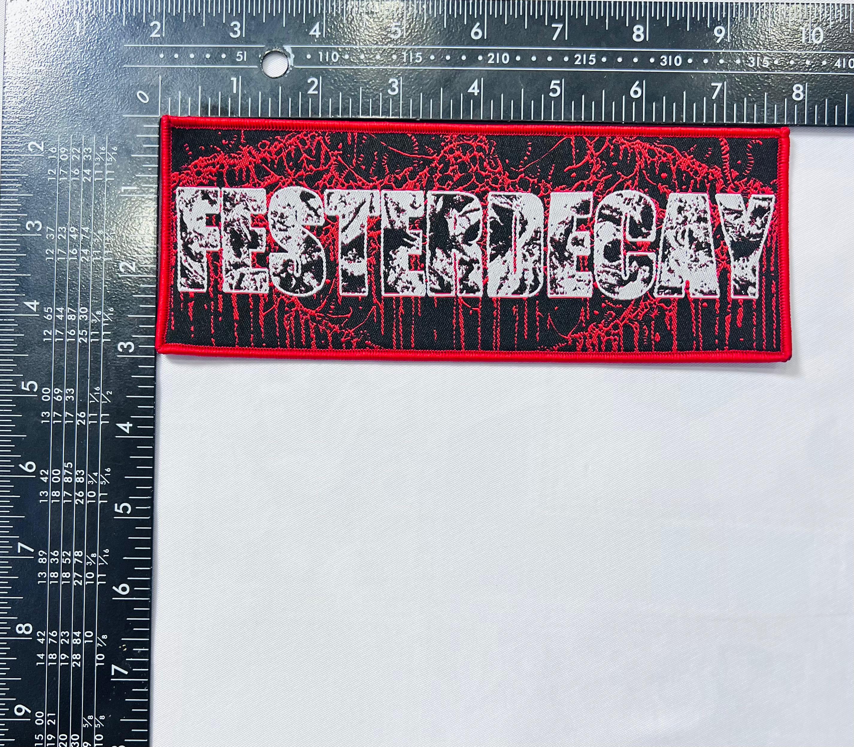 festerdecay-logo-patch-stripe-tiss-bordure-noire image 7