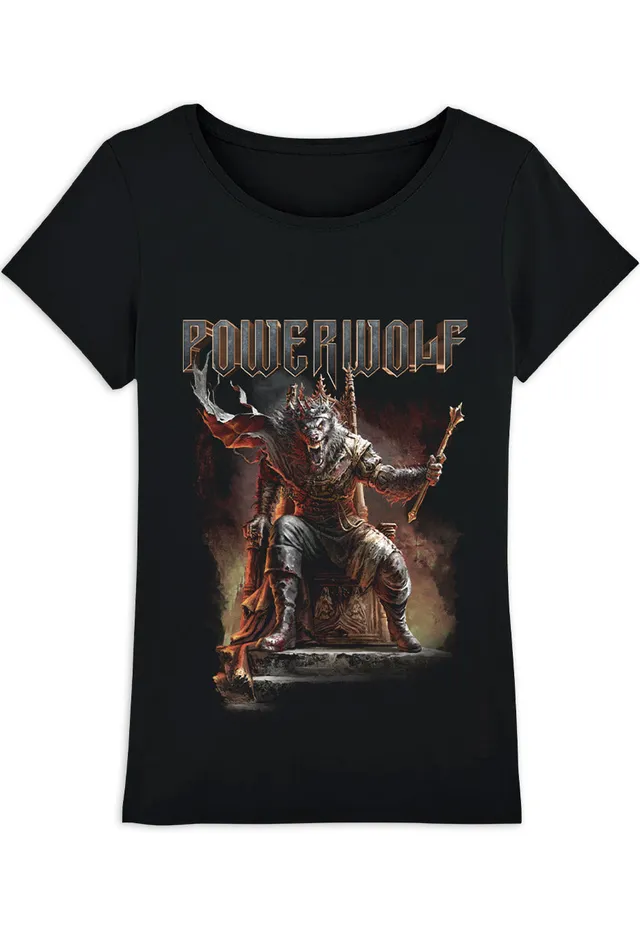 powerwolf-wake-up-the-wicked-t-shirt-femme-noir image 1