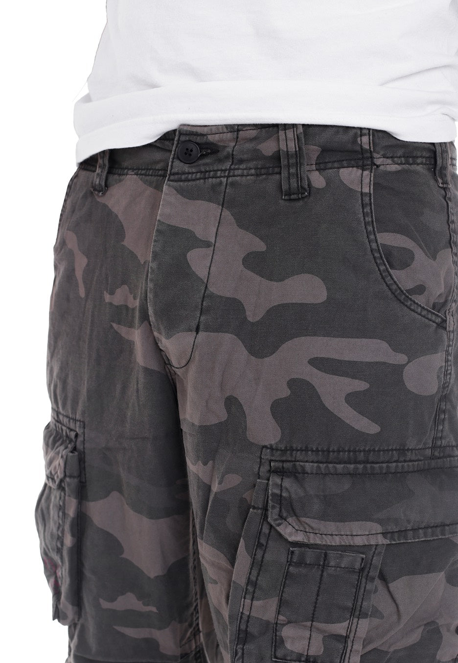 surplus-airborne-vintage-pantalon-cargo-camo-noir-homme image 6