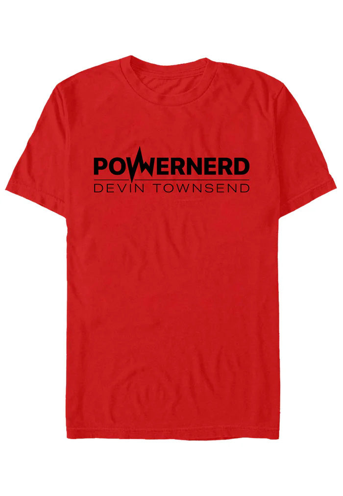 devin-townsend-powernerd-logo-t-shirt-rouge-homme image 1