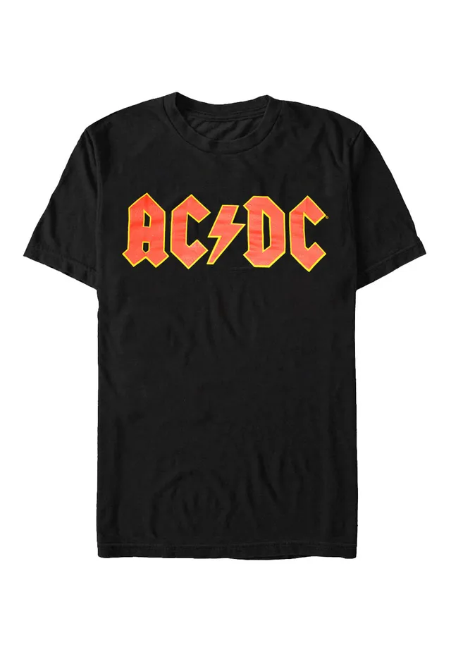ac-dc-logo-t-shirt-noir-homme-manches-courtes image 1