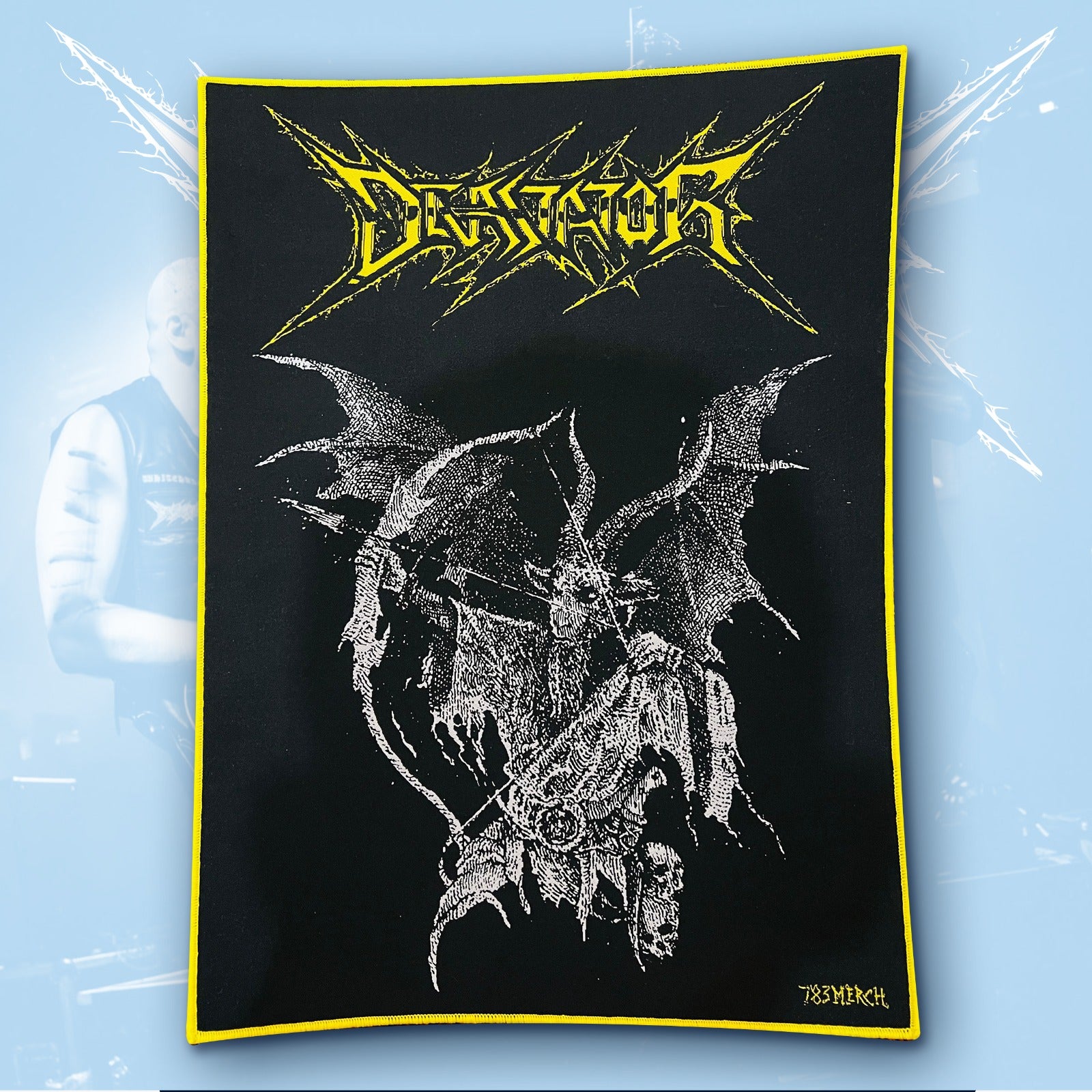 devastator-fallen-angel-backpatch-tiss-bordure-noire image 4