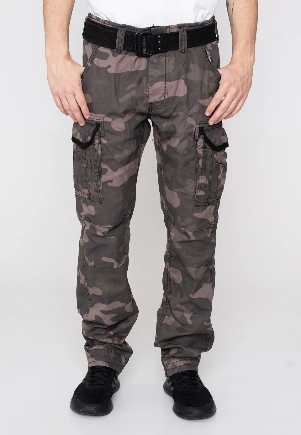 surplus-premium-slimmy-pantalon-cargo-camouflage-noir image 1