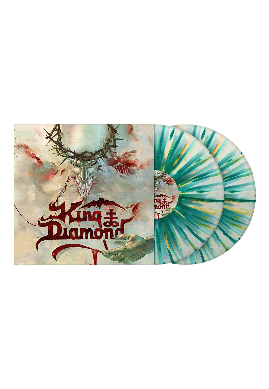 afm-king-diamond-house-of-god-double-vinyle-splatter-blanc image 1