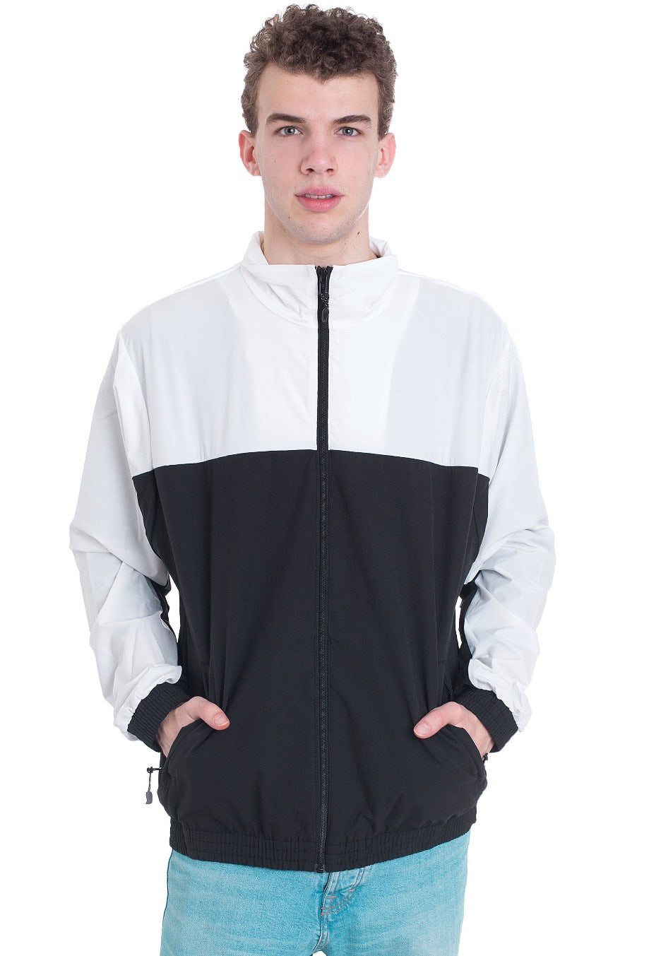 urban-classics-retro-veste-surv-tement-noir-blanc-homme image 1