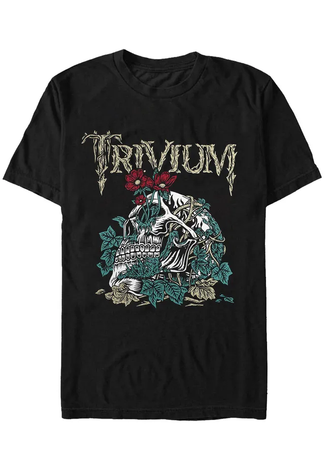 trivium-skelly-flower-t-shirt-homme-noir-manches-courtes image 1