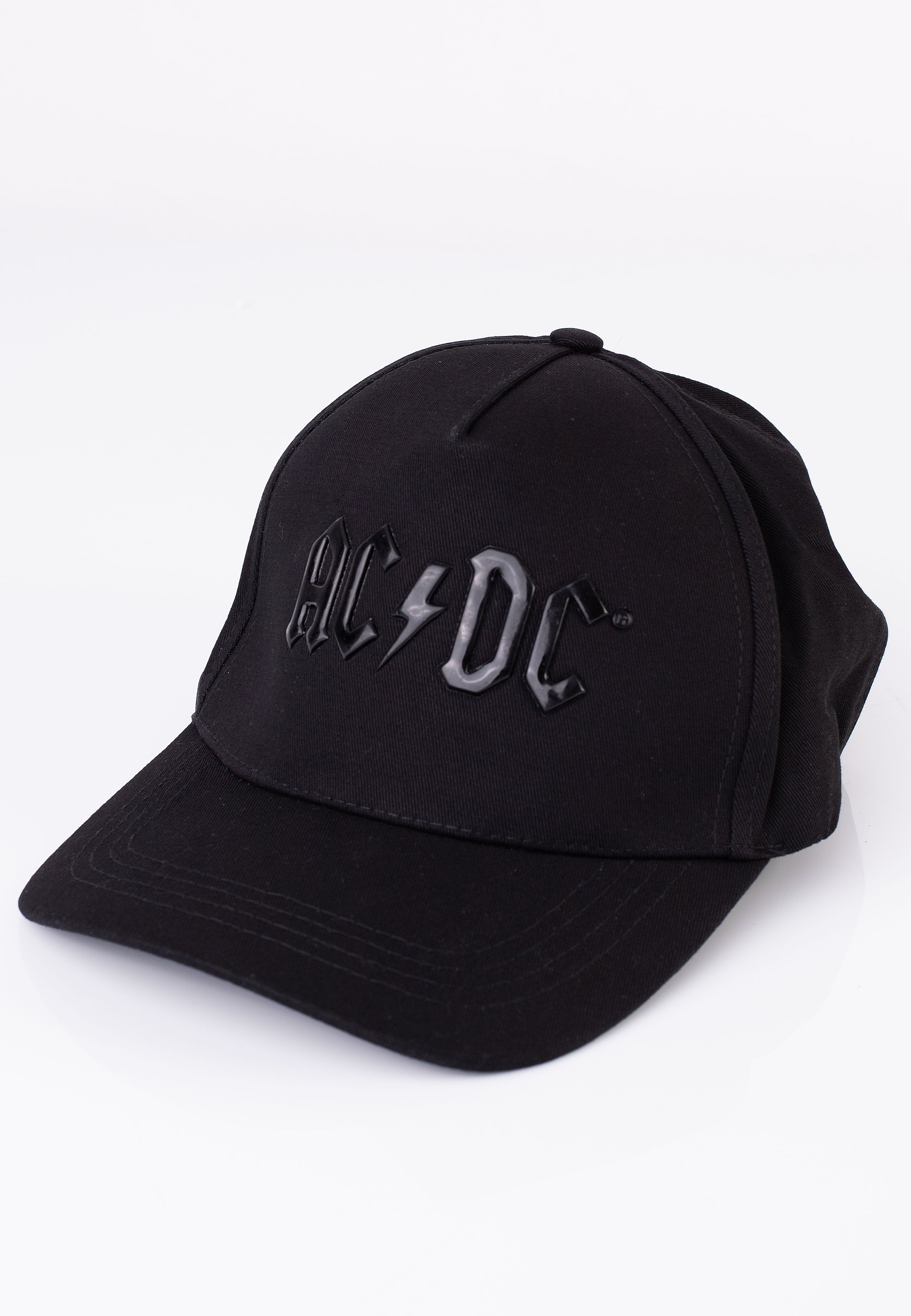 ac-dc-shiny-black-logo-casquette-noire-taille-unique image 1