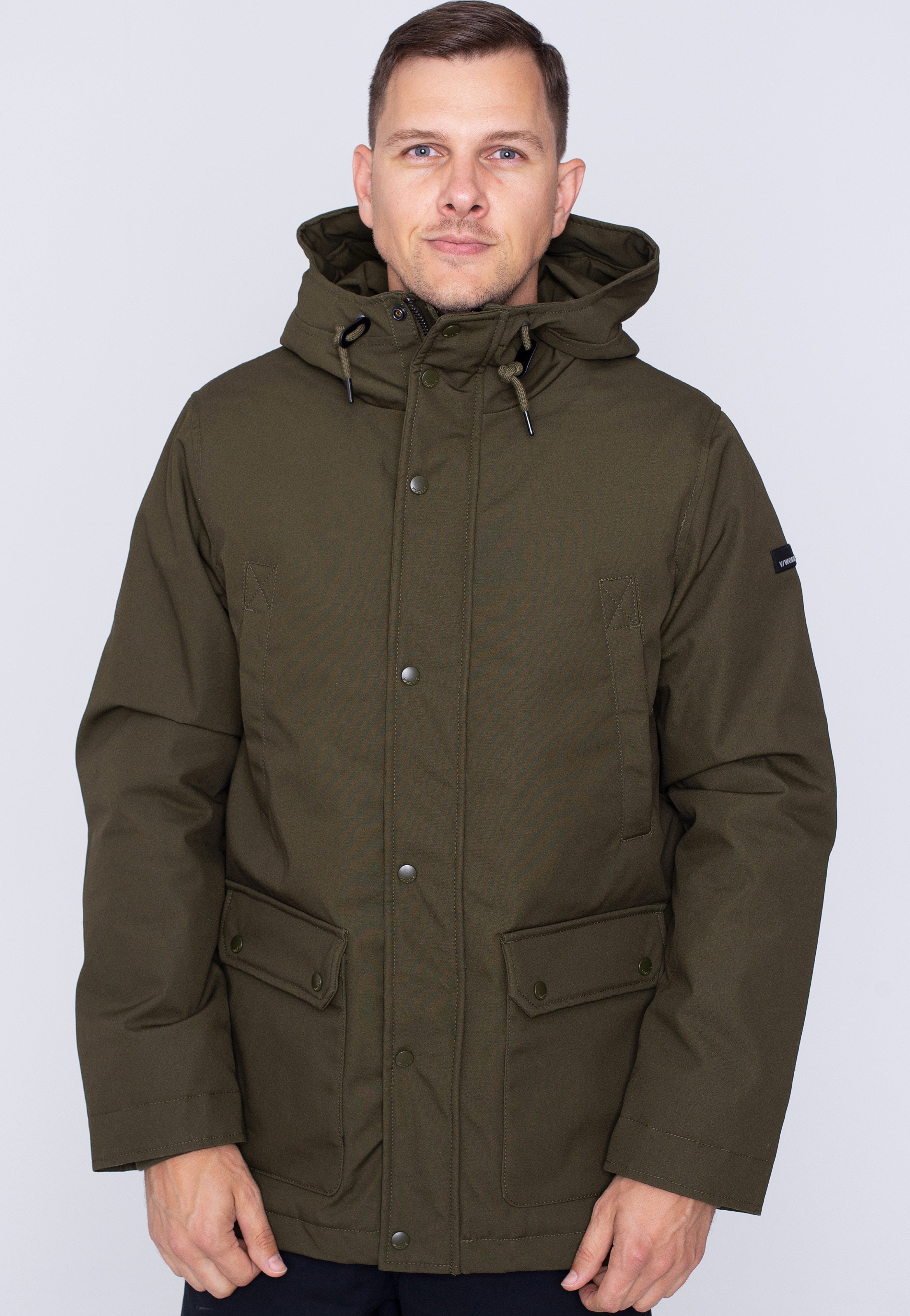 vintage-industries-ledger-veste-olive-homme-streetwear image 1