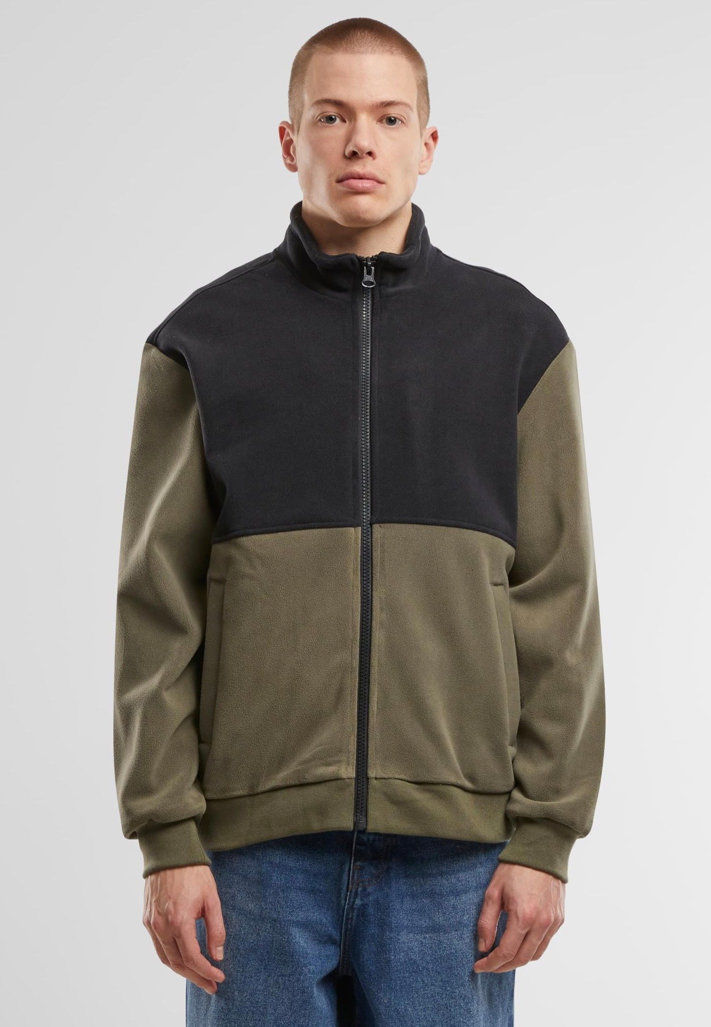 urban-classics-colour-block-polar-fleece-veste-polaire-noir image 6