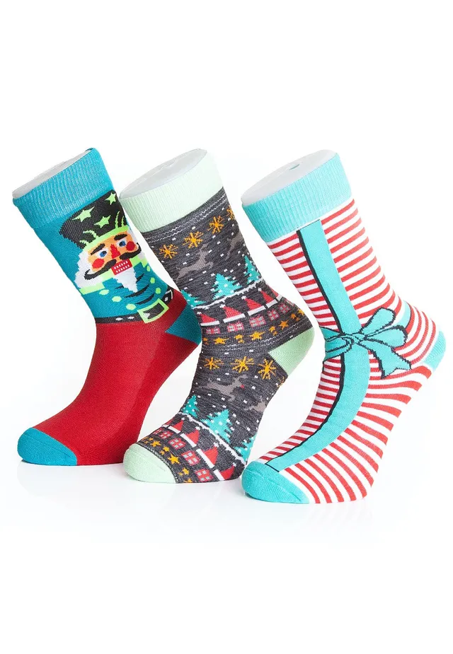 urban-classics-nutcracker-3-pack-chaussettes-taille-s-multicolore image 1