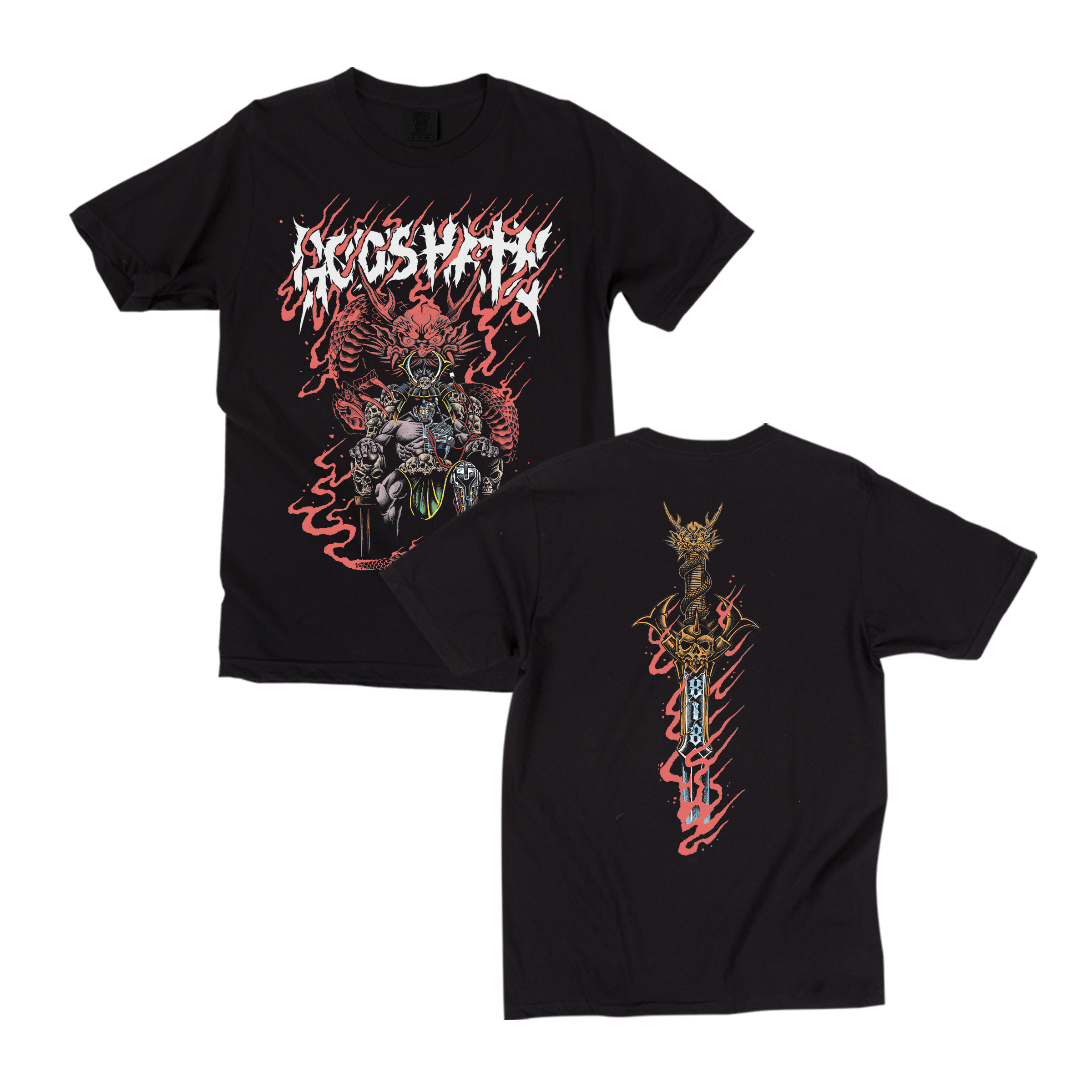 god-s-hate-818-sword-t-shirt-noir-coton image 1