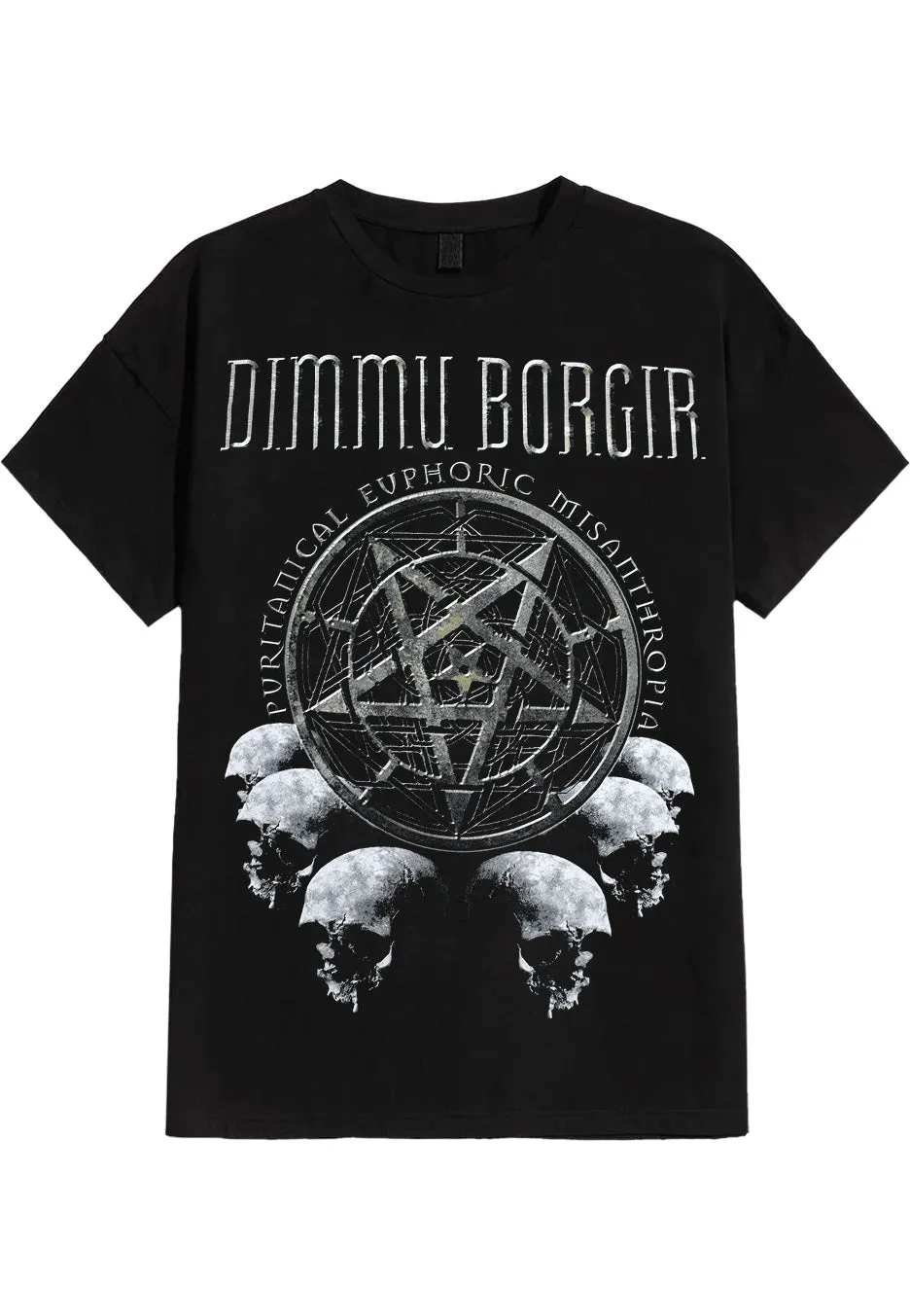 dimmu-borgir-puritanical-t-shirt-noir-skulls image 1