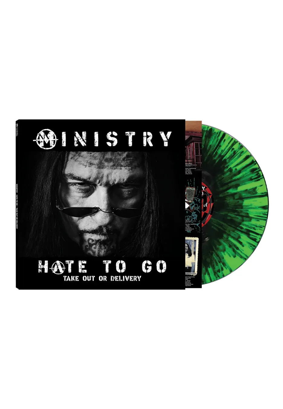 ministry-hate-to-go-vinyle-splatter-noir-vert image 1