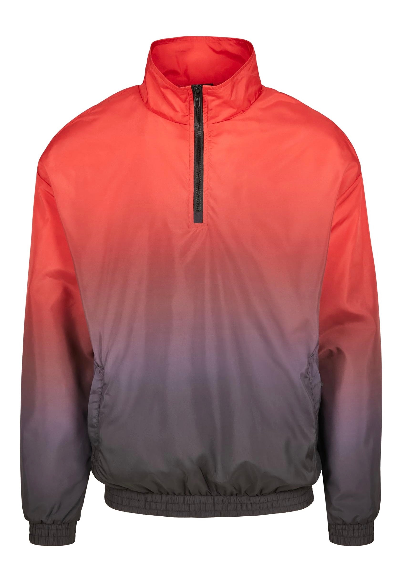 urban-classics-gradient-veste-pullover-noir-rouge-m image 8
