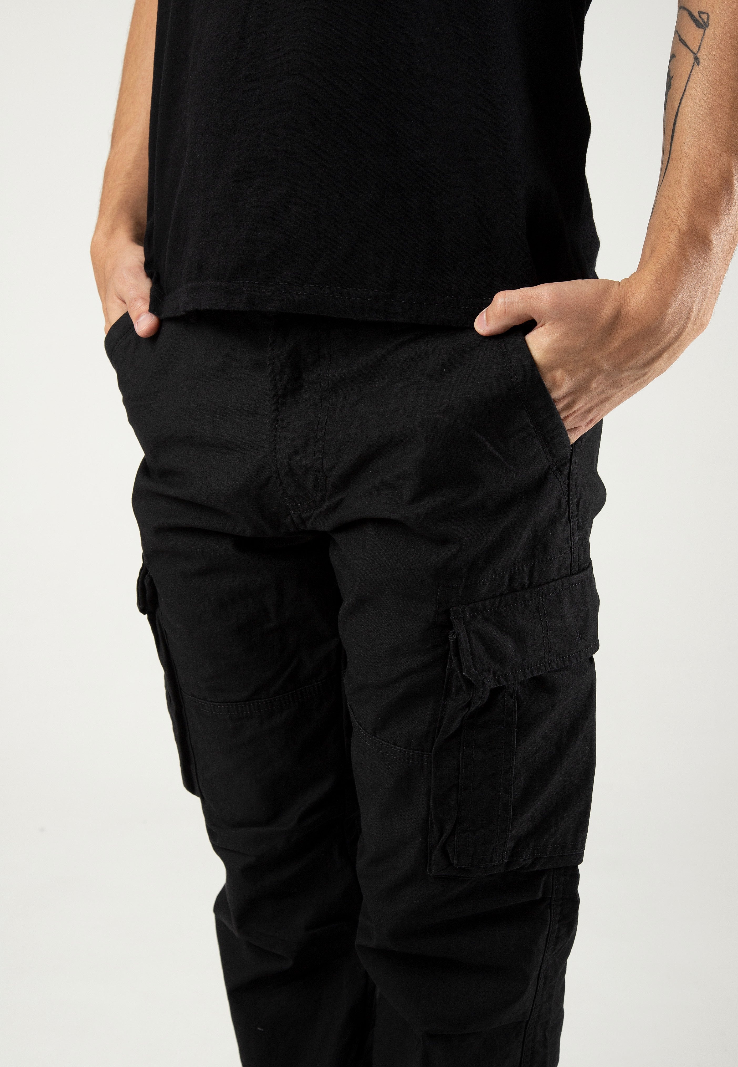 vintage-industries-reef-pantalon-cargo-noir image 6