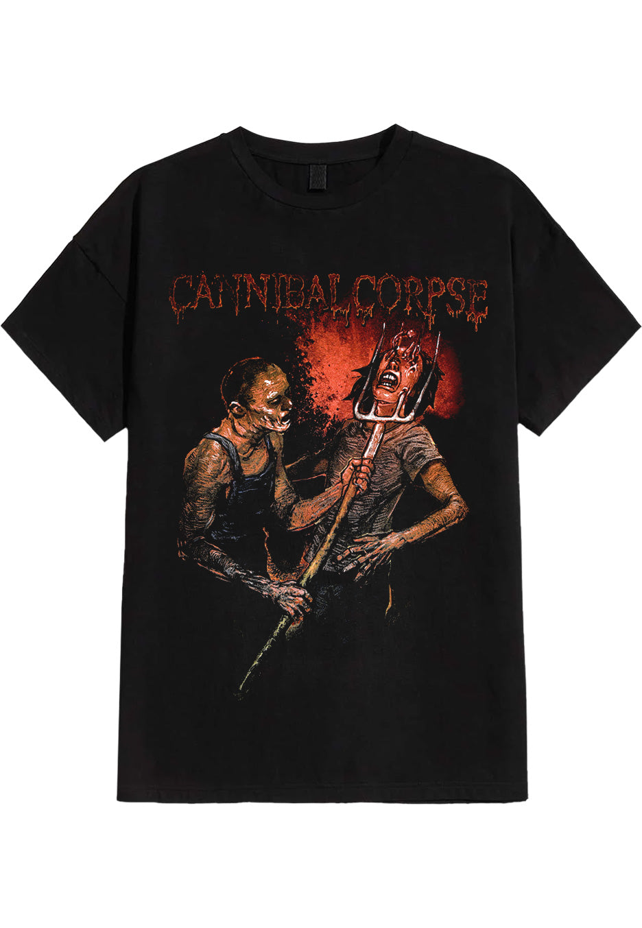cannibal-corpse-pitch-fork-impalement-t-shirt-noir-homme image 1
