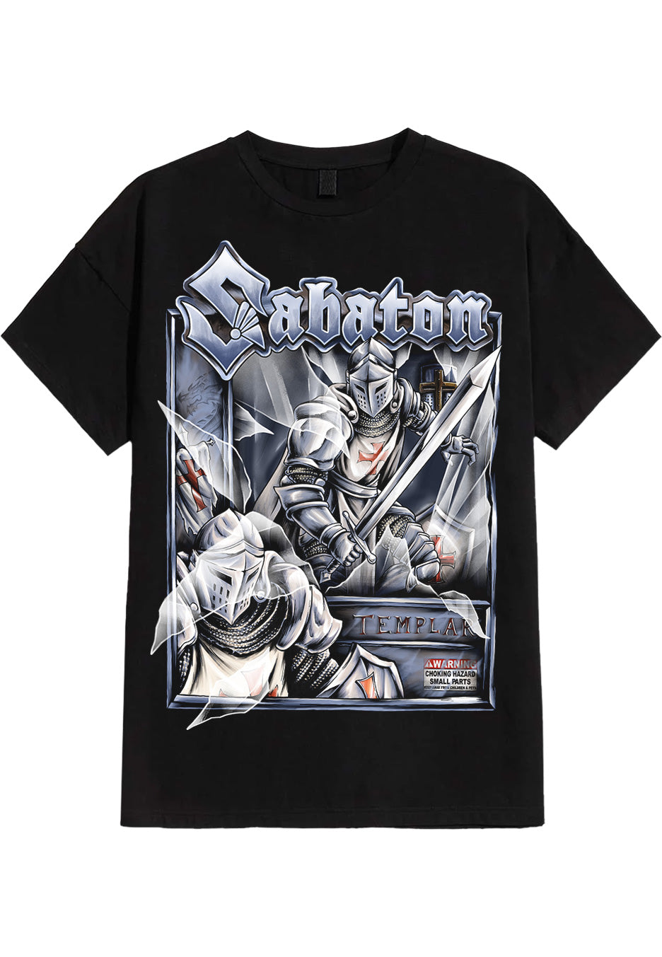 sabaton-templars-action-figures-t-shirt-noir-homme image 1