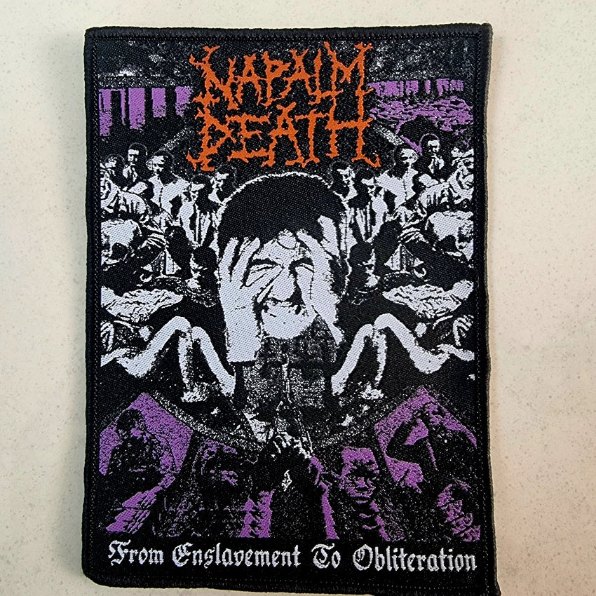 napalm-death-from-enslavement-patch-tiss-petit-format image 1