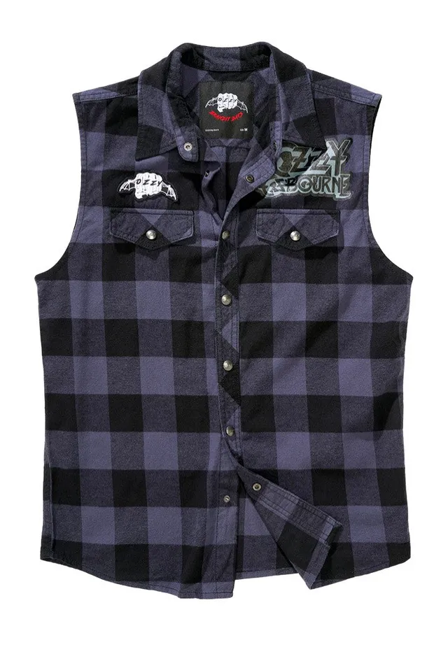 brandit-ozzy-osbourne-check-chemise-carreaux-noire-homme image 1