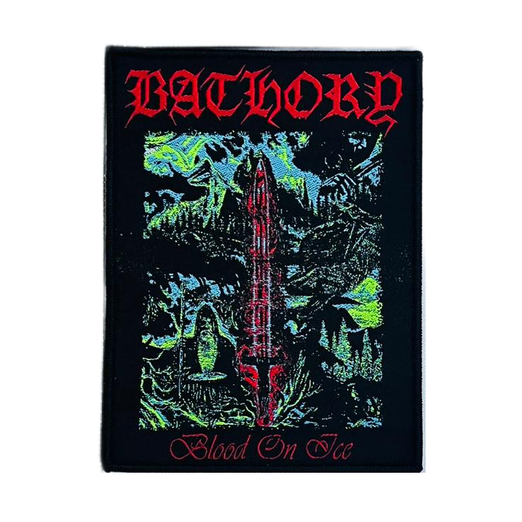 bathory-blood-on-ice-patch-tiss-bordure-jaune image 4