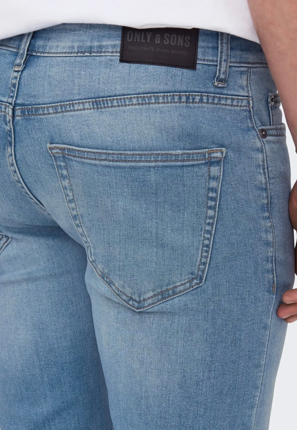 only-sons-loom-slim-light-blue-denim-jean-slim-bleu-clair-w32-l32 image 5