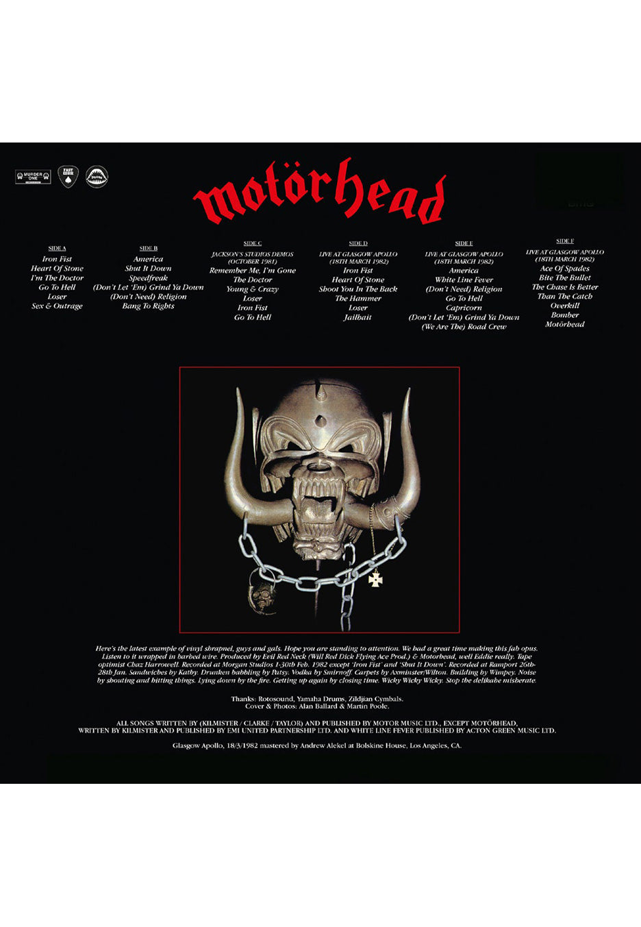 mot-rhead-iron-fist-40th-anniversary-vinyle-3-lp-hard-rock image 3