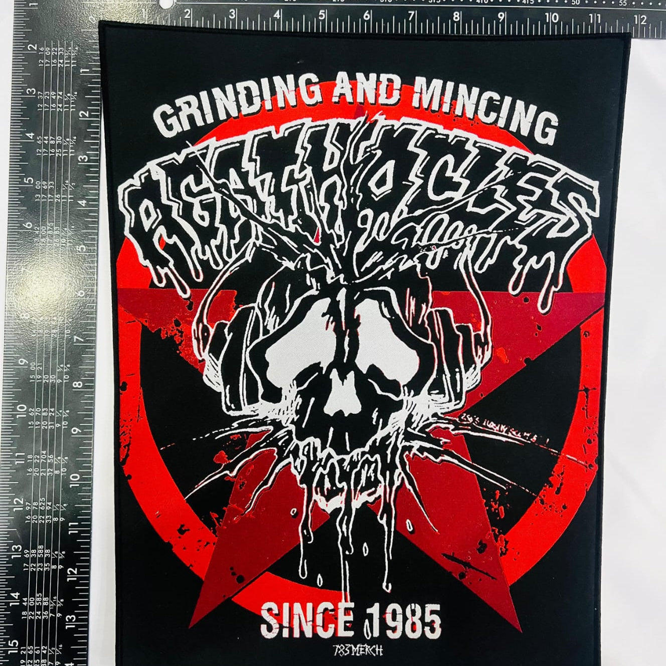 agathocles-grinding-mincing-backpatch-tiss image 3