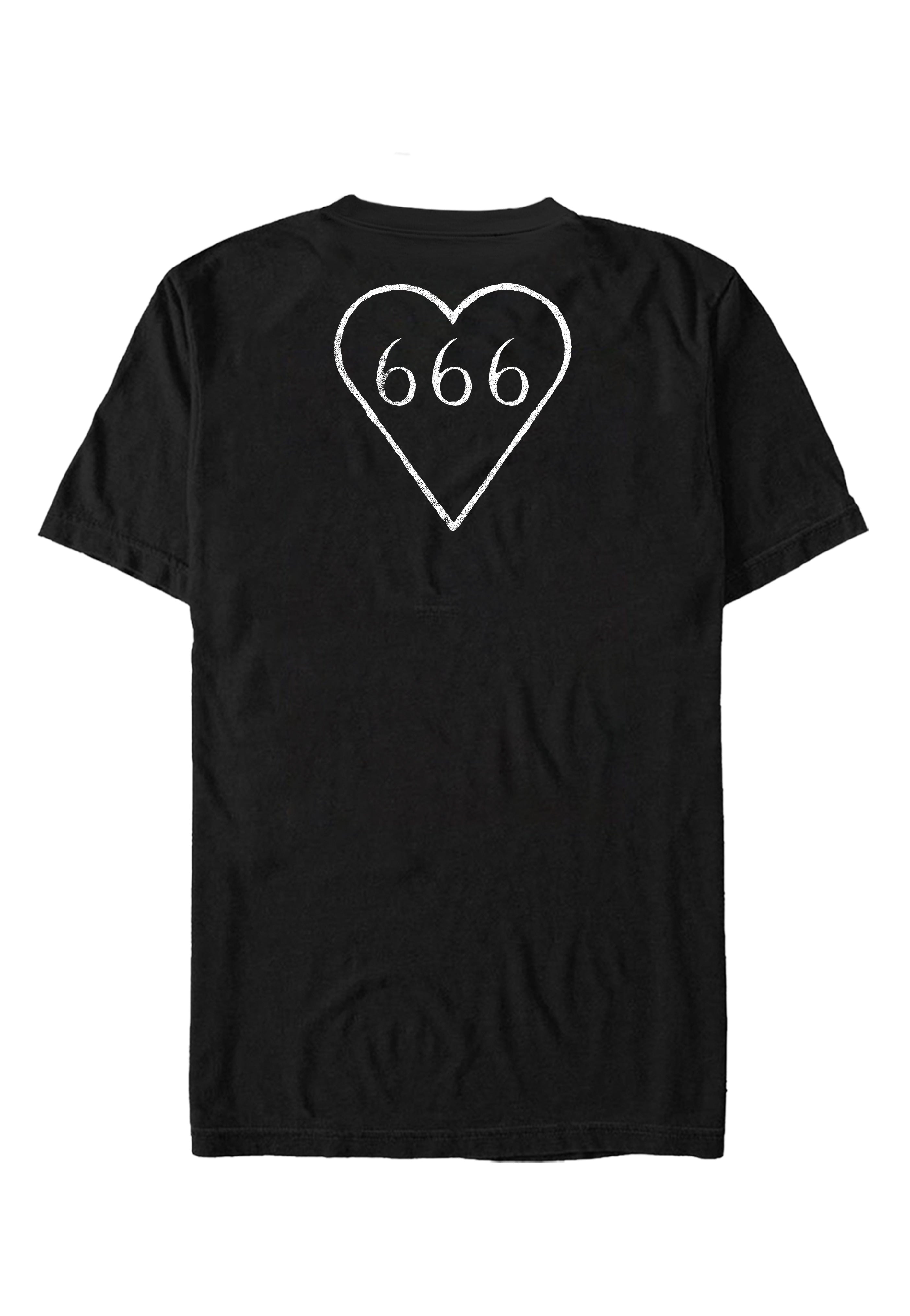 him-framed-with-heartagram-t-shirt-noir-homme-gothique image 2
