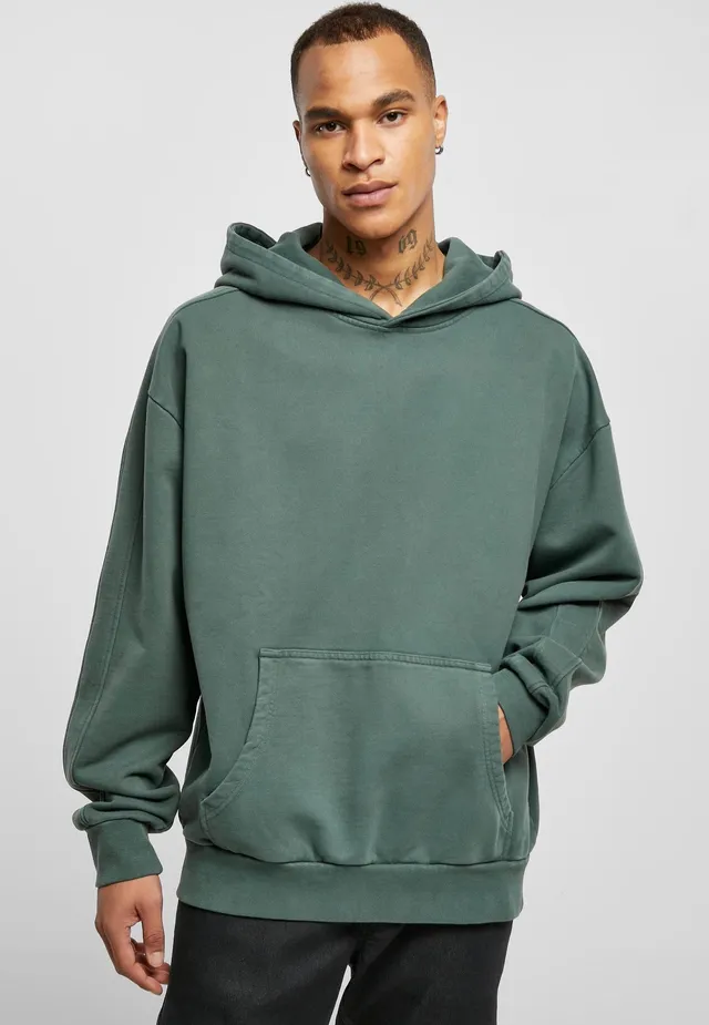 urban-classics-heavy-terry-garment-dye-hoodie-vert image 1