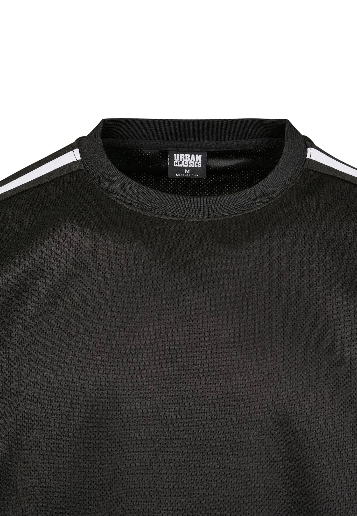 urban-classics-oversized-stripes-mesh-t-shirt-noir image 5