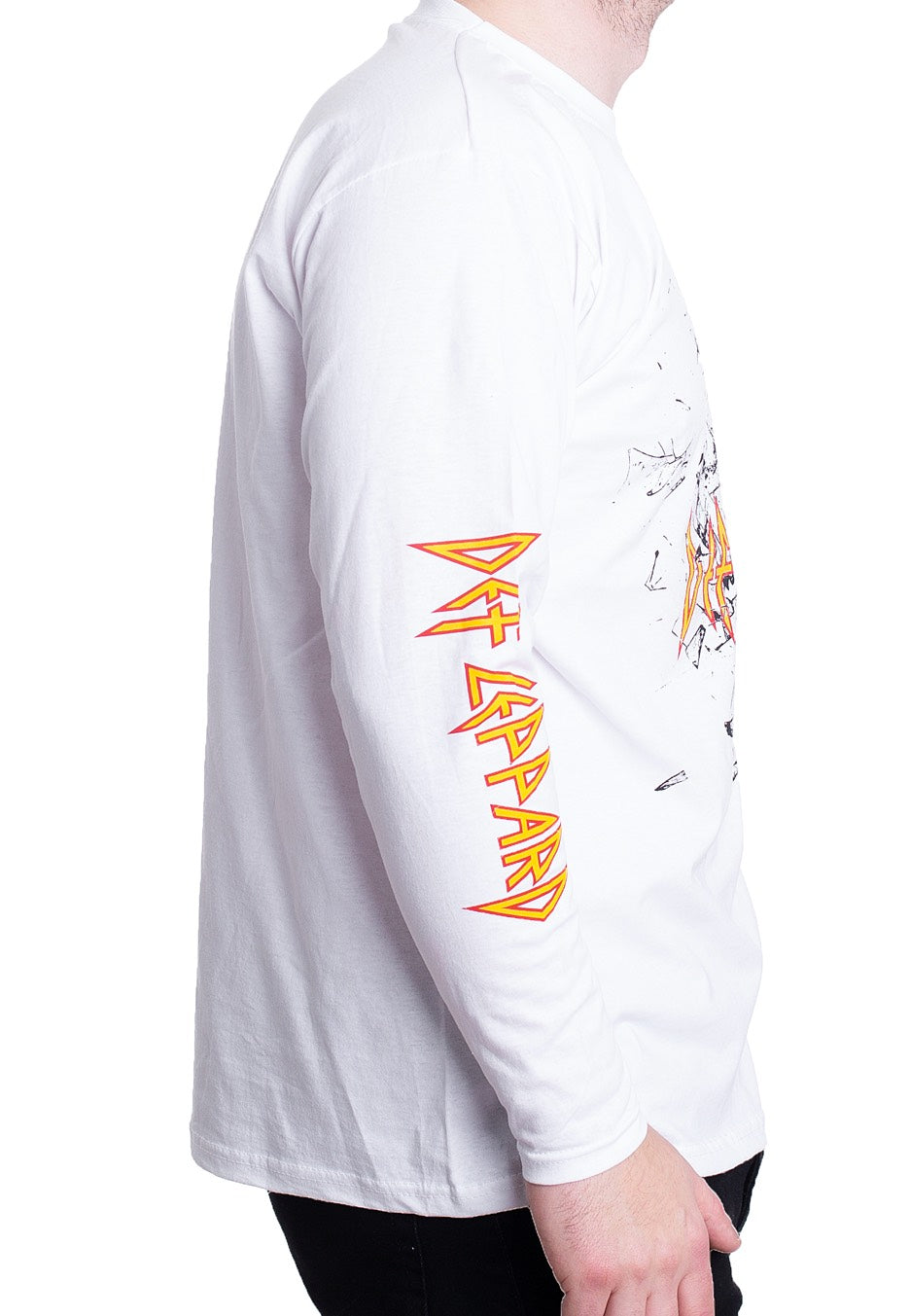 def-leppard-shatter-white-sweat-blanc-m image 3