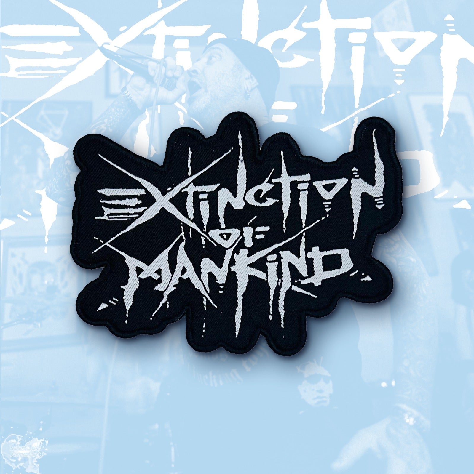 783punx-extinction-of-mankind-logo-petit-patch-bordure-noire image 2