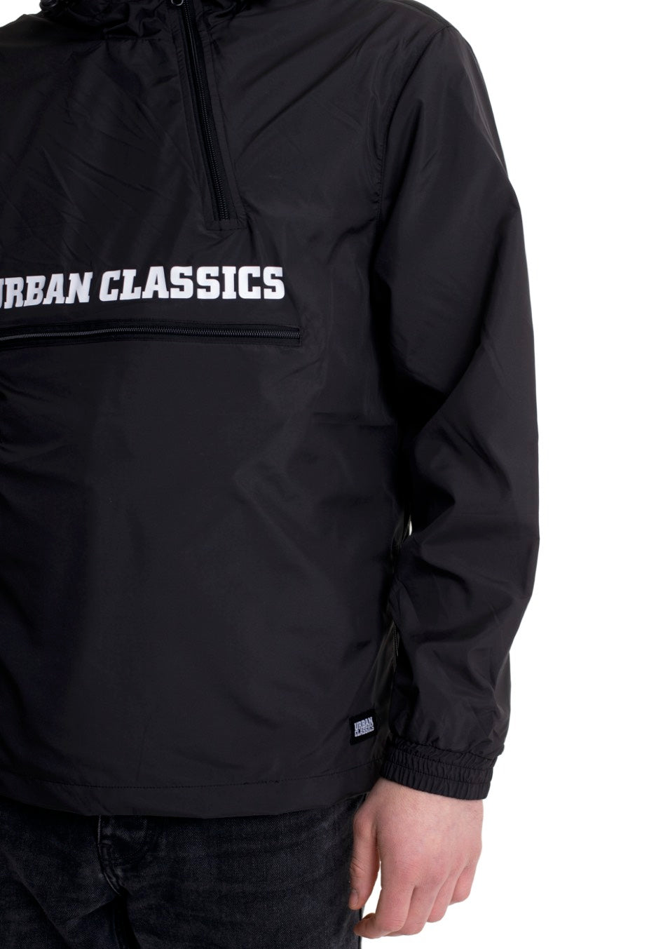 urban-classics-commuter-pull-over-veste-noire-homme image 5