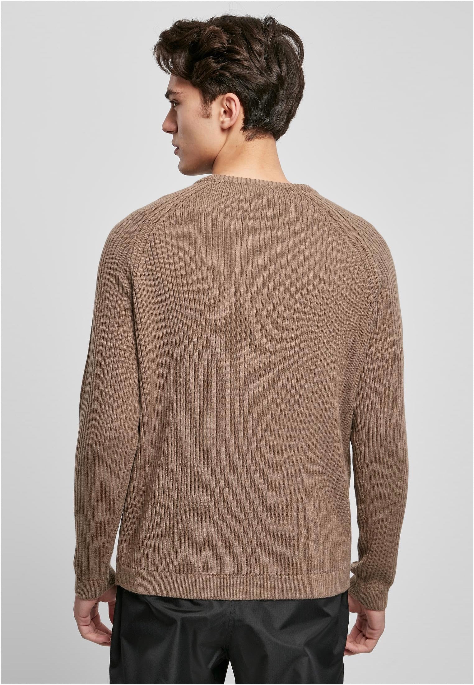 urban-classics-ribbed-raglan-dark-khaki-pull-vert-homme image 3