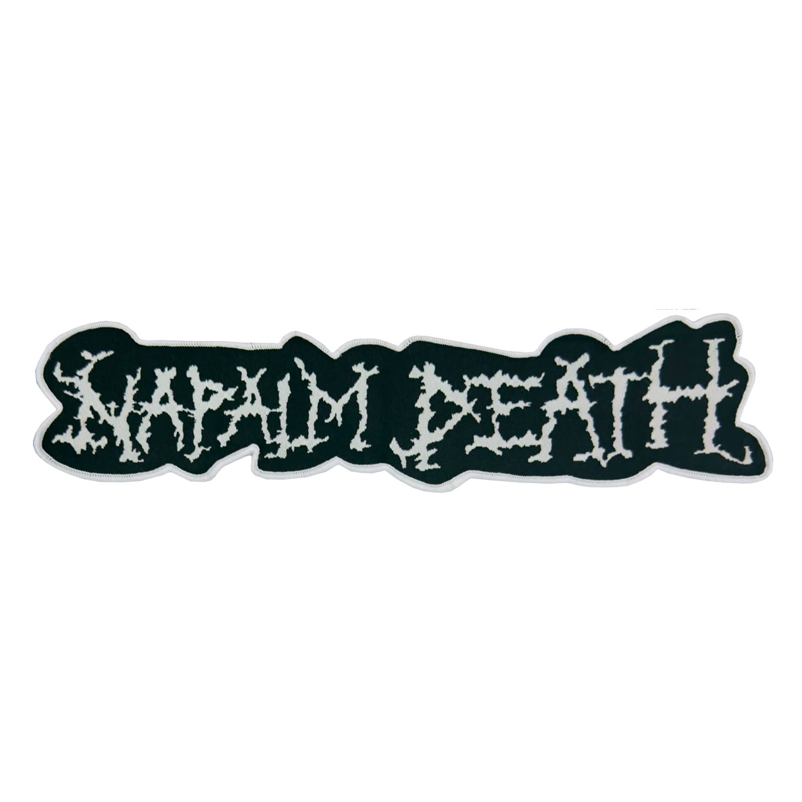 napalm-death-logo-backpatch-tiss-oversize-blanc image 4