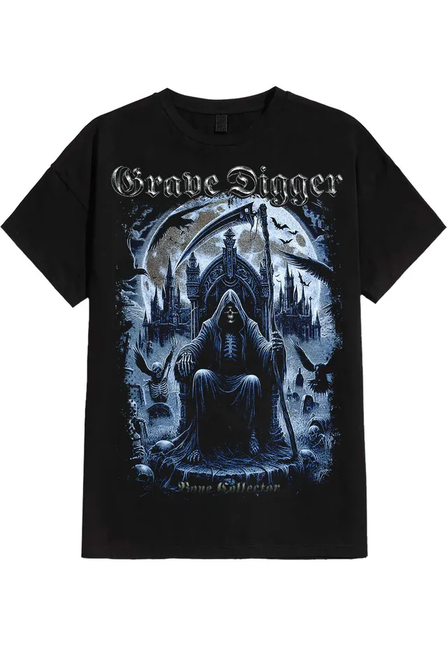 grave-digger-bone-collector-t-shirt-metal-noir image 1