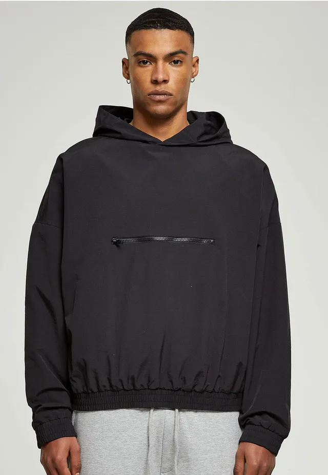 urban-classics-90s-pull-over-veste-noire-homme-taille-m image 1