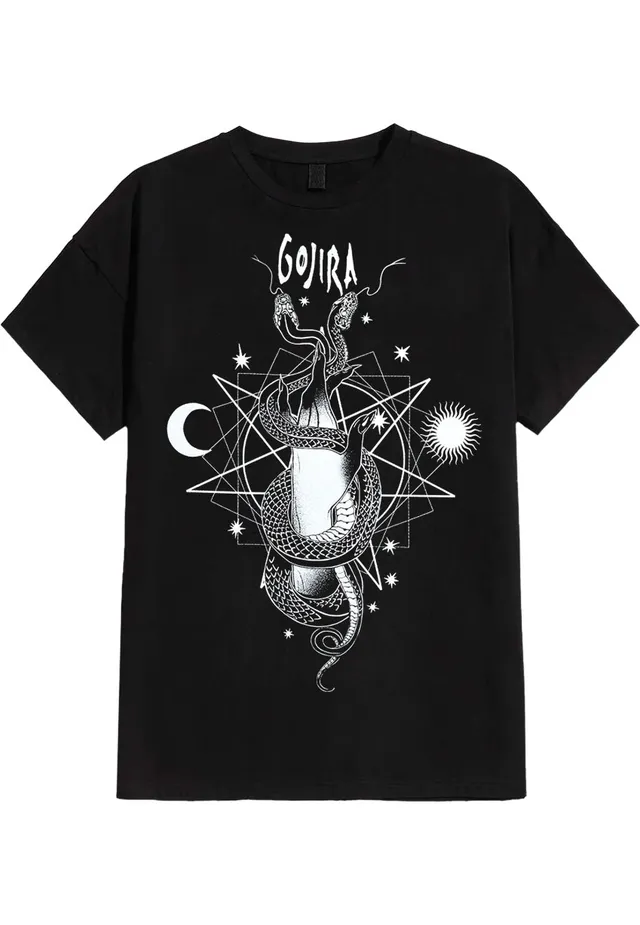 gojira-celestial-snakes-t-shirt-noir-homme-metal image 1