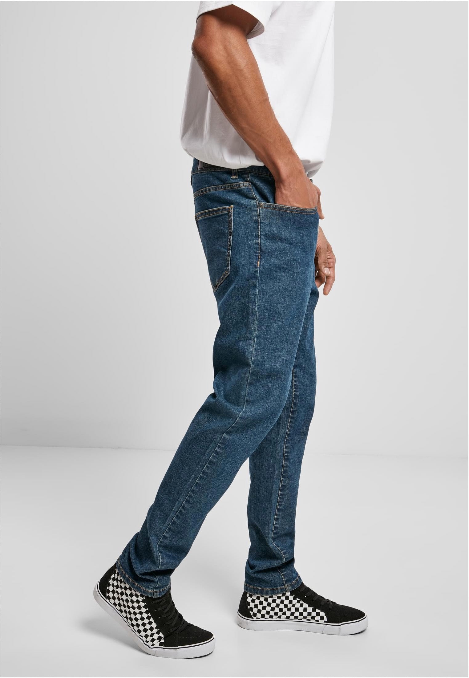 urban-classics-slim-fit-mid-indigo-washed-jeans-homme image 4