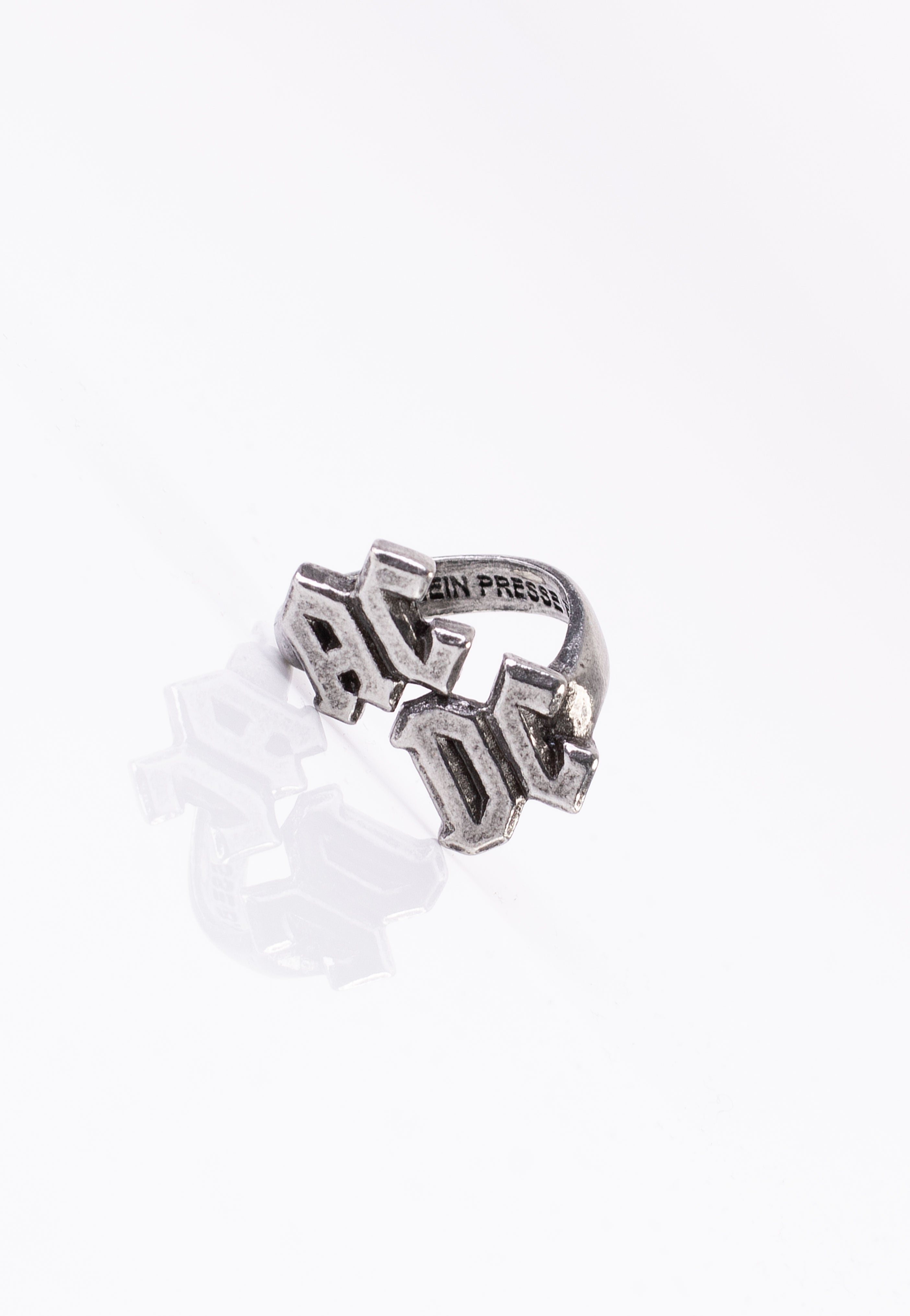 ac-dc-logo-bague-acier-gris-taille-s-m image 2