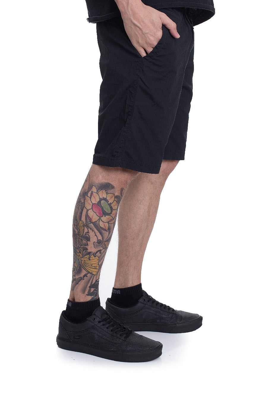 vintage-industries-kaiden-steel-short-gris-homme-coupe-droite image 2