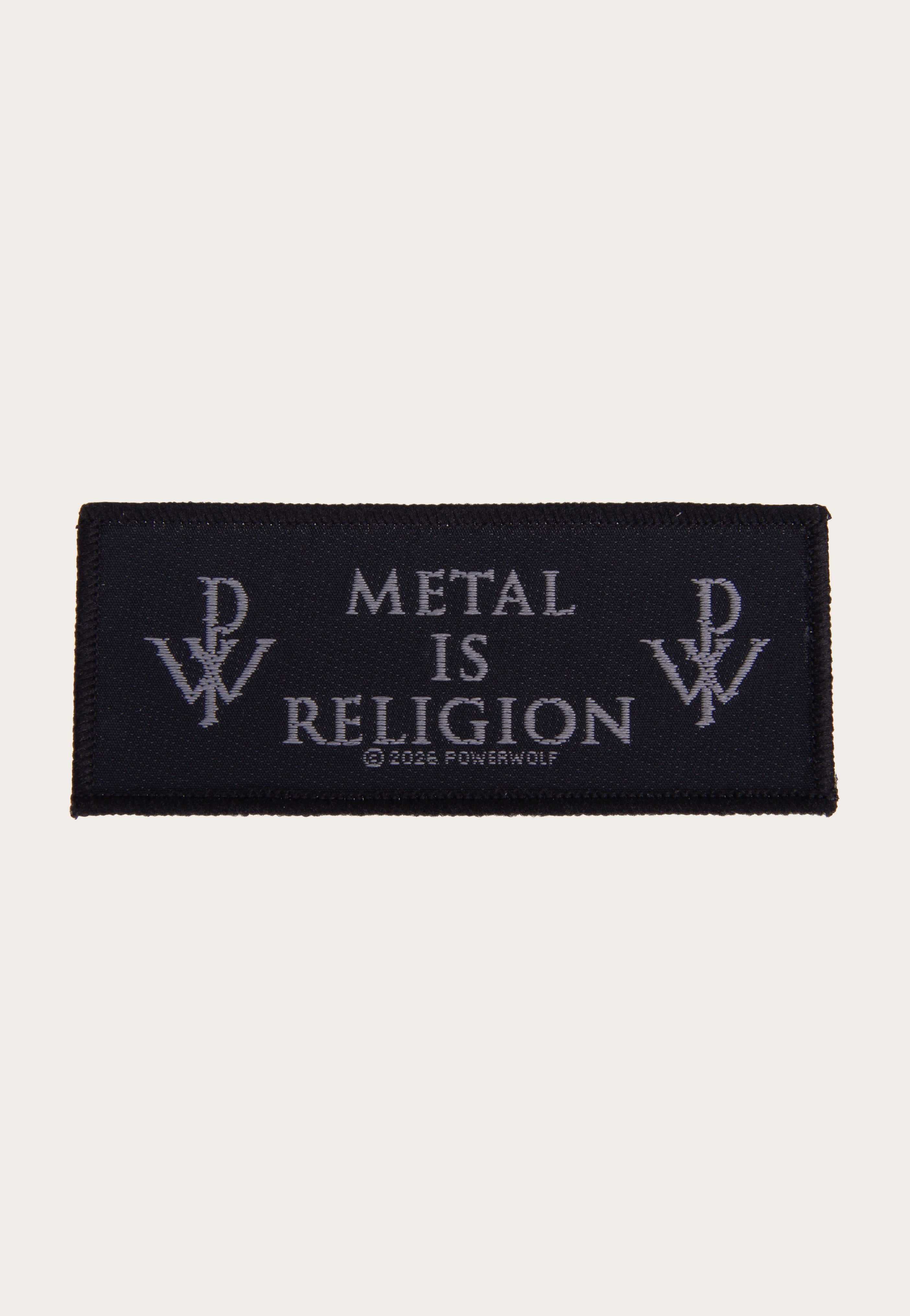 powerwolf-metal-is-religion-patch-noir-onesize image 1