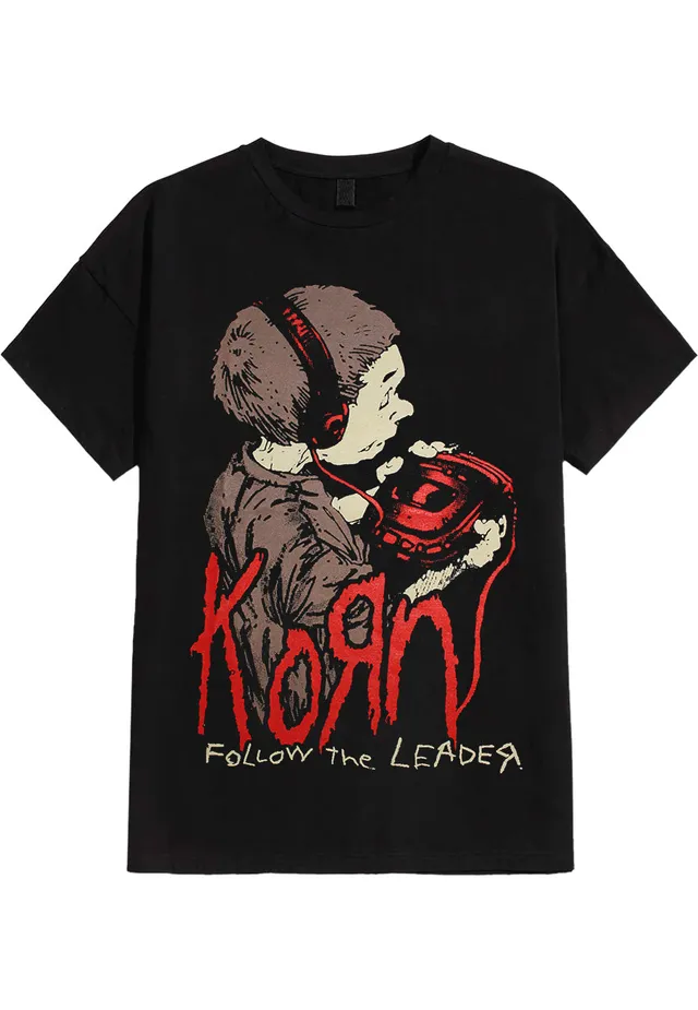 korn-follow-t-shirt-noir-homme-nu-metal image 1